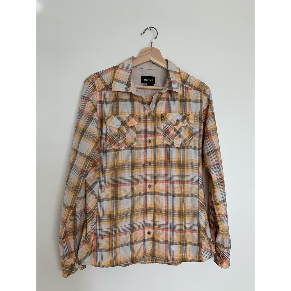 Marmot Long Sleeve Button up Women's Size M Outdoor Lightweight Hiking